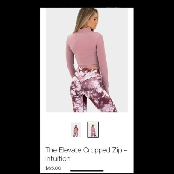Balance Athletica - Elevate Cropped Zip- Intuition - Picture 2 of 2